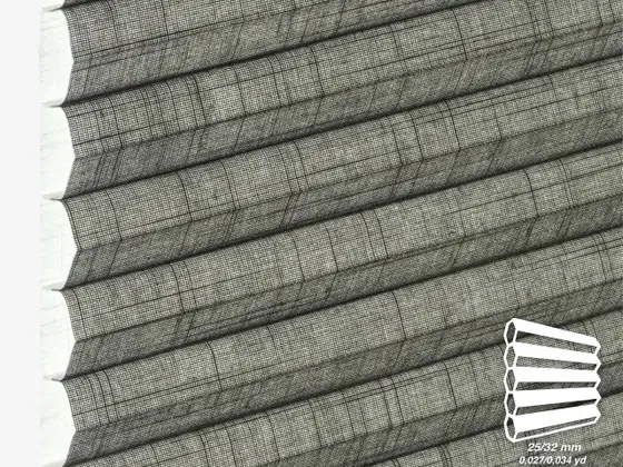 TOP Lonato Translucent honeycomb shade fabric swatch in Slate (92006-32)