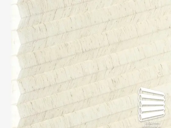 TOP Lonato Translucent honeycomb shade fabric swatch in Natural (92007-32)