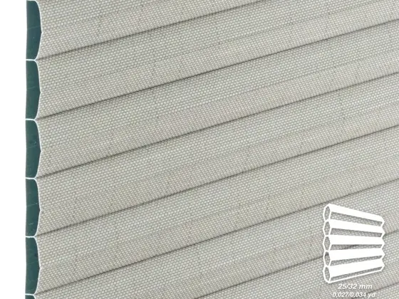 TOP Mogri Blackout honeycomb shade fabric swatch in Taupe (83612-25/32)