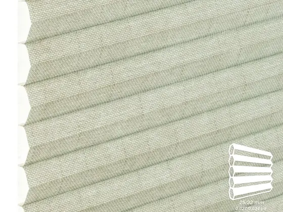 TOP Mogri Translucent honeycomb shade fabric swatch in Tea (83517-25/32)