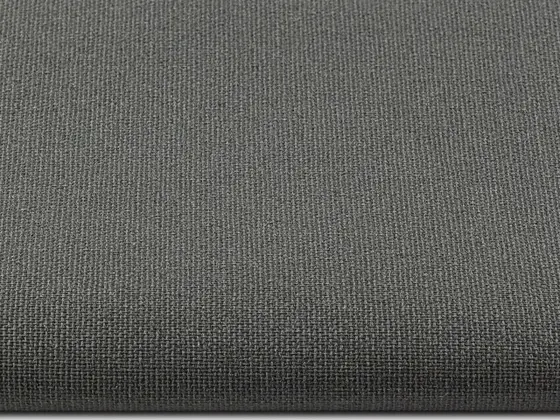 TOP Orient Blackout (white backing) roller shade fabric swatch in Dark Gray (134506)