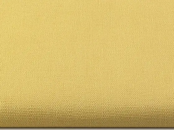 TOP Orient Blackout (white backing) roller shade fabric swatch in Yellow (134518)