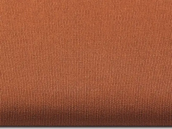 TOP Orient Blackout (white backing) roller shade fabric swatch in Terracotta (134523)