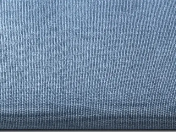 TOP Orient Blackout (white backing) roller shade fabric swatch in Light Blue (134532)