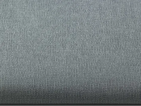 TOP Orient Blackout (white backing) roller shade fabric swatch in Cool Gray (134537)