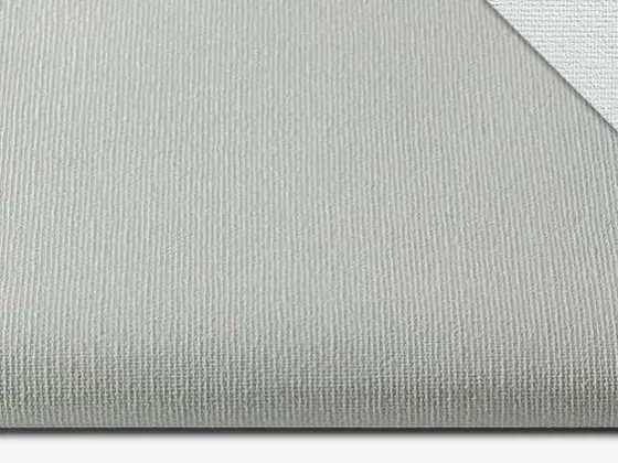 TOP Orient FR Blackout roller shade fabric swatch in Light Gray (134504 FR)