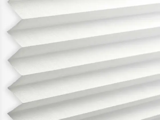 TOP Orient Pleated pleated shade fabric swatch in White (55002-P-20)