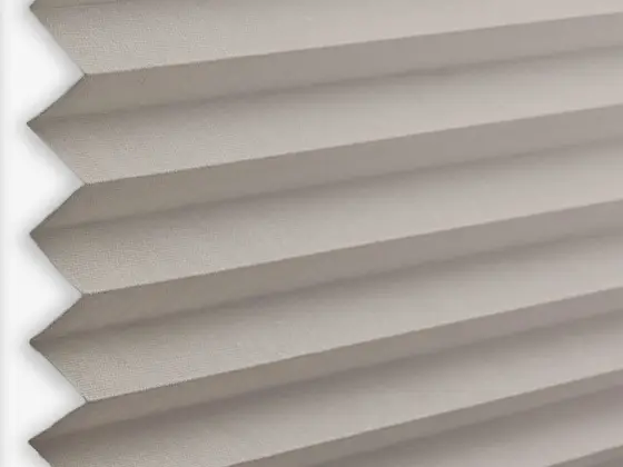 TOP Orient Pleated pleated shade fabric swatch in Fog (55003-P-20)