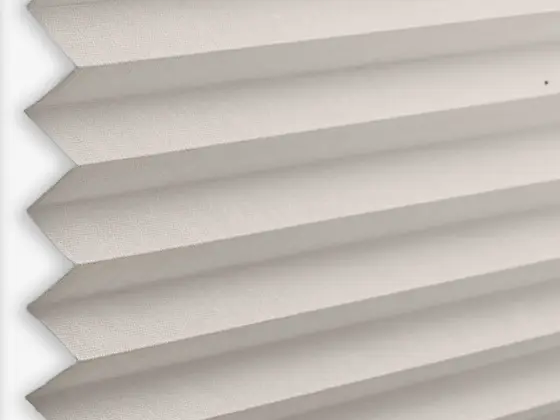 TOP Orient Pleated pleated shade fabric swatch in Light Gray (55004-P-20)