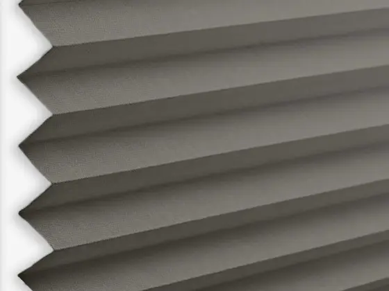 TOP Orient Pleated pleated shade fabric swatch in Dark Gray (55006-P-20)