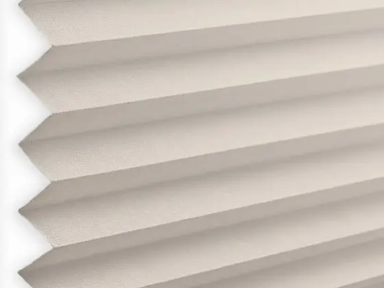 TOP Orient Pleated pleated shade fabric swatch in Oyster (55008-P-20)