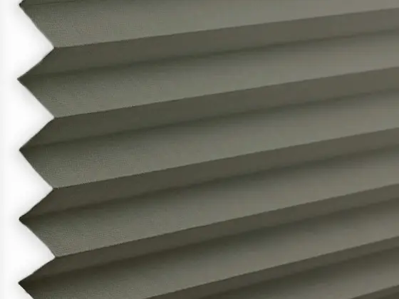 TOP Orient Pleated pleated shade fabric swatch in Balsam Green (55012-P-20)