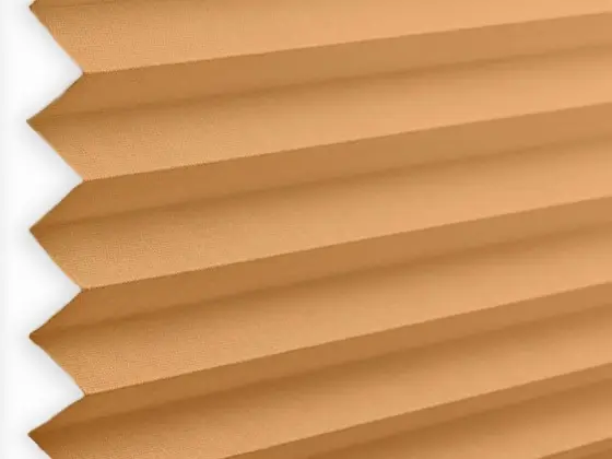 TOP Orient Pleated pleated shade fabric swatch in Orange (55014-P-20)