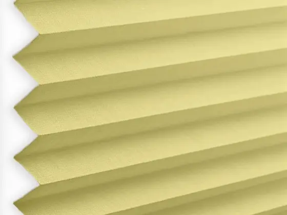 TOP Orient Pleated pleated shade fabric swatch in Yellow (55018-P-20)