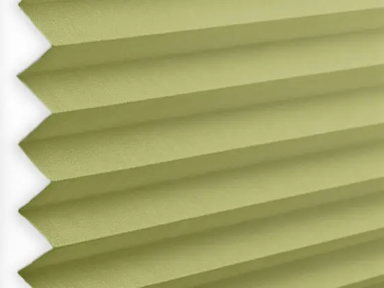 TOP Orient Pleated pleated shade fabric swatch in Light Green (55019-P-20)