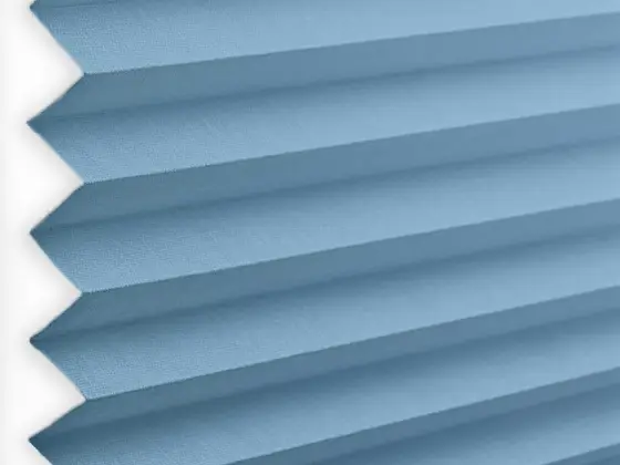 TOP Orient Pleated pleated shade fabric swatch in Light Blue (55022-P-20)