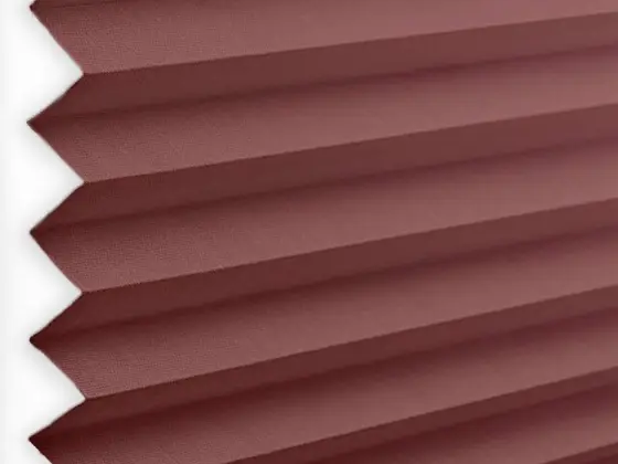 TOP Orient Pleated pleated shade fabric swatch in Old Red (55024-P-20)