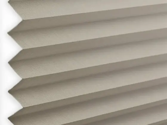 TOP Orient Pleated pleated shade fabric swatch in Sand (55026-P-20)