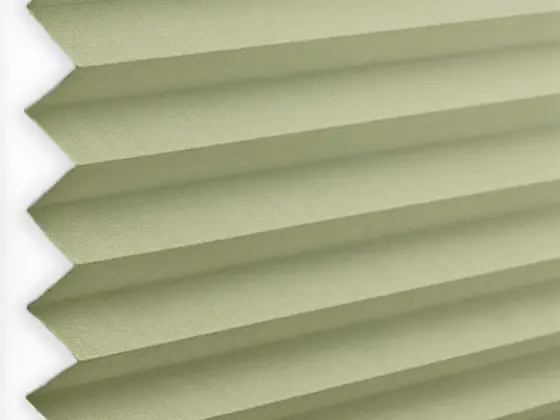 TOP Orient Pleated pleated shade fabric swatch in Sea Moss (55030-P-20)