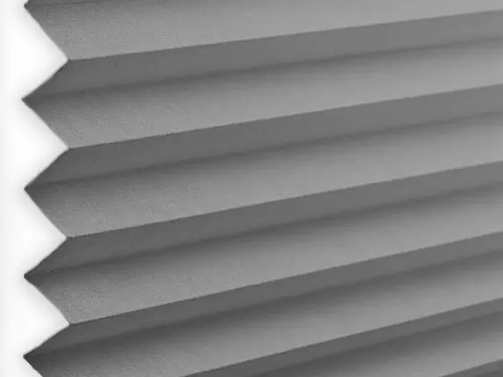 TOP Orient Pleated pleated shade fabric swatch in Pure Gray (55031-P-20)