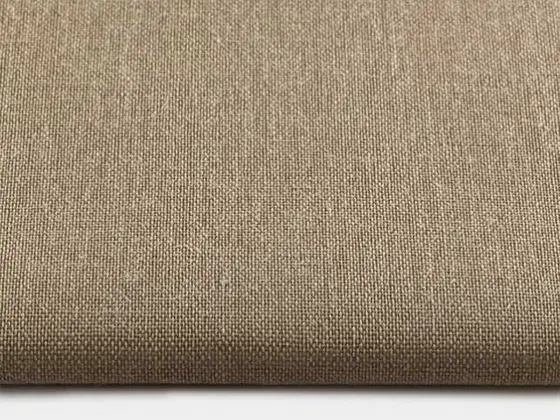 TOP Orient Transparent roller shade fabric swatch in Sand (57026)