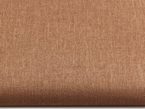 TOP Orient Transparent roller shade fabric swatch in Toasted Nut (57035)