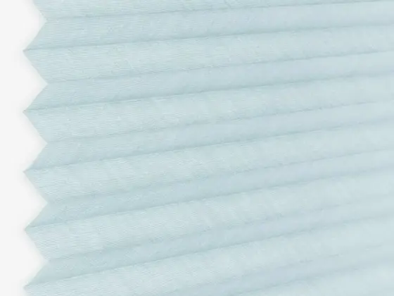 TOP Orient Transparent Pleated pleated shade fabric swatch in Gray Mist (57036-P-20)