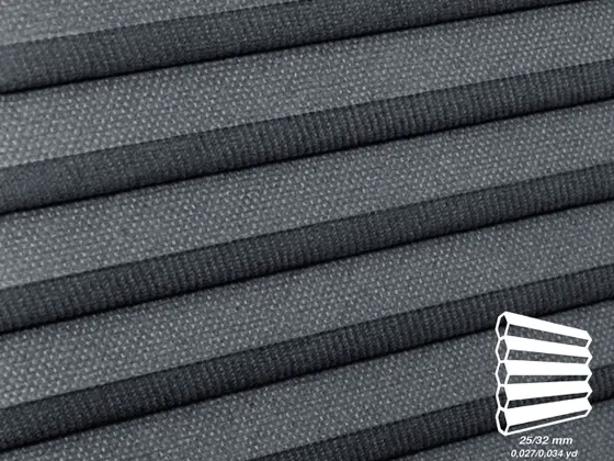 TOP Primitivo Blackout honeycomb shade fabric swatch in Opal (82616-25/32)
