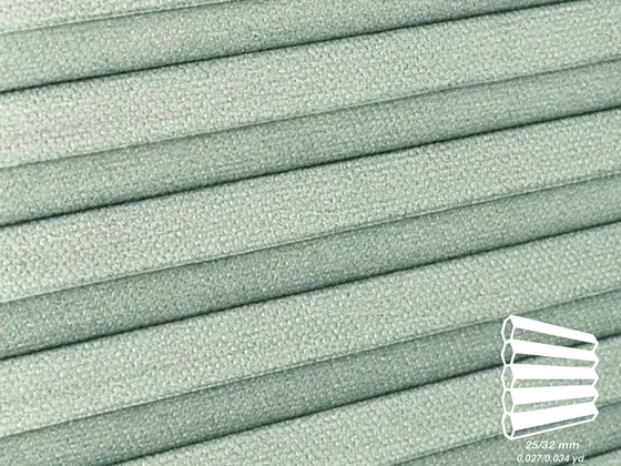 TOP Primitivo Blackout honeycomb shade fabric swatch in Pigeon (82629-25)