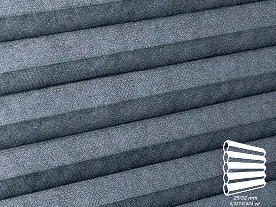 TOP Primitivo Translucent honeycomb shade fabric swatch in Opal (82516)