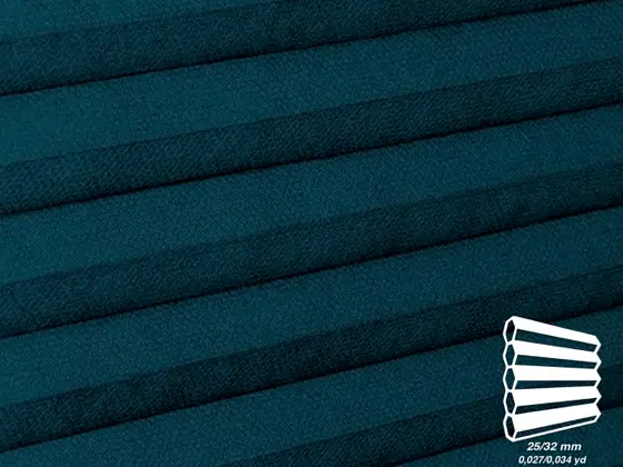 TOP Primitivo Translucent honeycomb shade fabric swatch in Navy (82533)