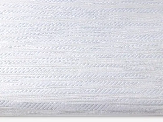 TOP Rimini Transparent roller shade fabric swatch in White (76001)