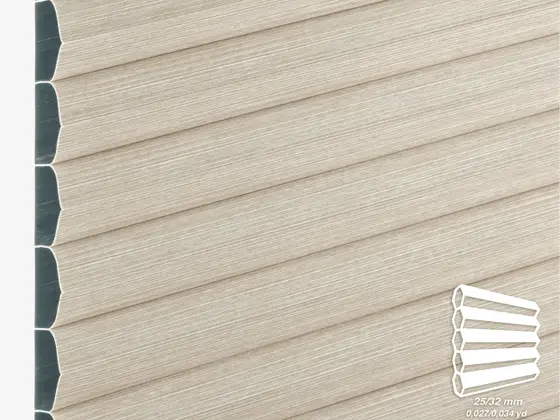 TOP Soprano Blackout honeycomb shade fabric swatch in Taupe (84612-25/32)