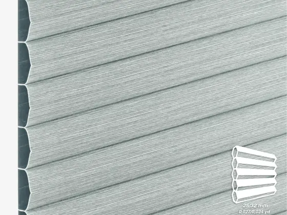 TOP Soprano Blackout honeycomb shade fabric swatch in Monument (84613-25/32)