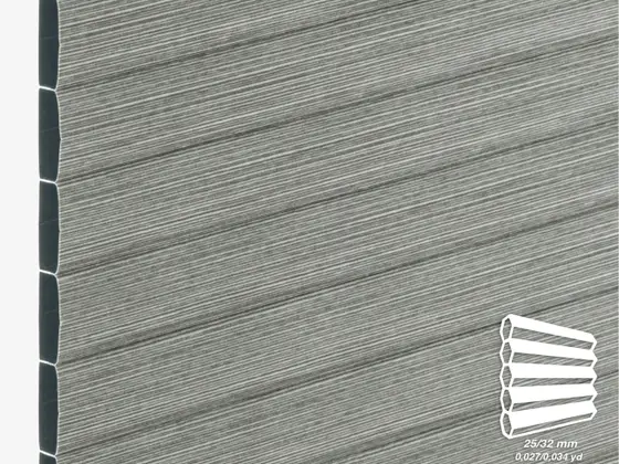 TOP Soprano Blackout honeycomb shade fabric swatch in Pewter (84614-25/32)