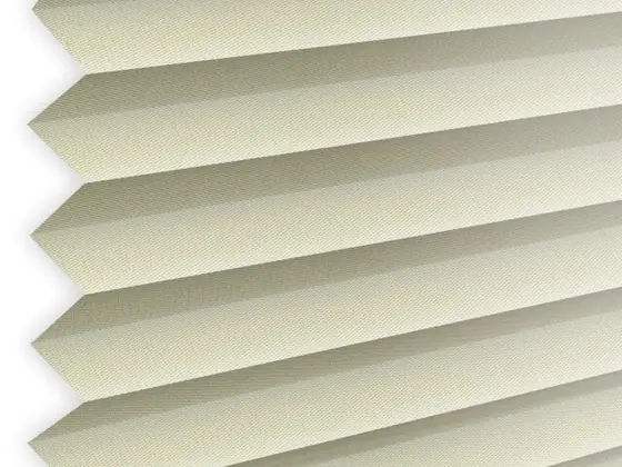 TOP Trento Pleated pleated shade fabric swatch in Cream (67003-P-20)