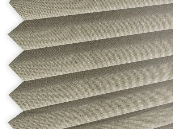 TOP Trento Pleated pleated shade fabric swatch in Drizzle (67005-P-20)