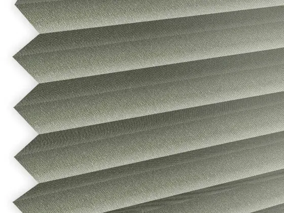 TOP Trento Pleated pleated shade fabric swatch in Olive (67011-P-20)