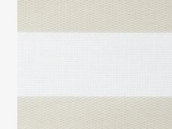TOP Twinlight C-Screen zebra shade fabric swatch in Ivory (TLSC 280.002)