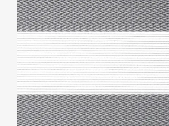 TOP Twinlight C-Screen zebra shade fabric swatch in Gray (TLSC 280.007)