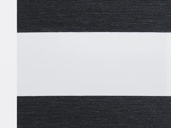 TOP Twinlight Dixie zebra shade fabric swatch in Anthracite (ECD 280.005)