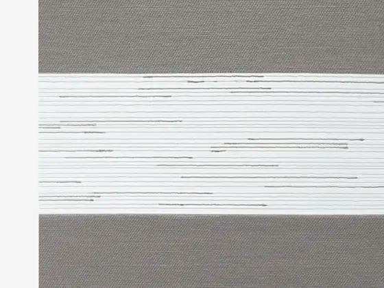 TOP Twinlight Fusion zebra shade fabric swatch in Taupe (ECFS 280.004)