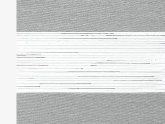 TOP Twinlight Fusion zebra shade fabric swatch in Light Gray (ECFS 280.006)