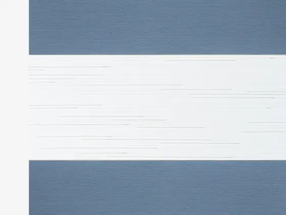 TOP Twinlight Fusion zebra shade fabric swatch in Adriatic Blue (ECFS 280.010)