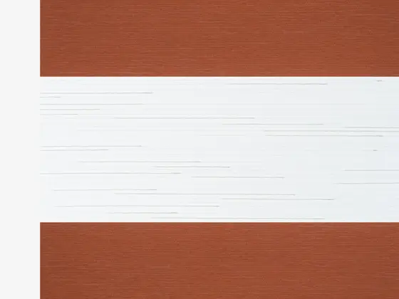 TOP Twinlight Fusion zebra shade fabric swatch in Potter's Clay (ECFS 280.012)