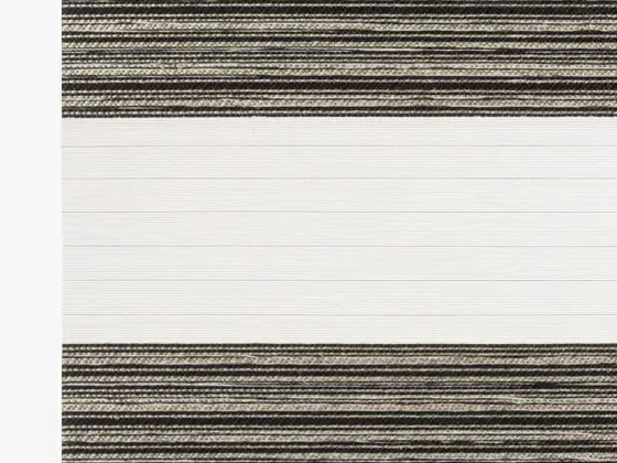 TOP Twinlight Linea zebra shade fabric swatch in Jet Black (280-010)