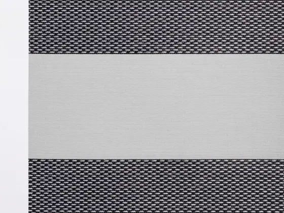 TOP Twinlight Merengue zebra shade fabric swatch in Shadow (280-001)