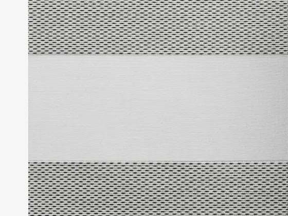 TOP Twinlight Merengue zebra shade fabric swatch in Flint (280-007)