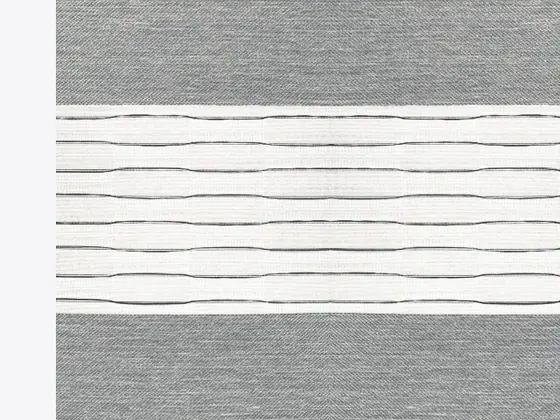 TOP Twinlight Salsa zebra shade fabric swatch in Gray (280 003)