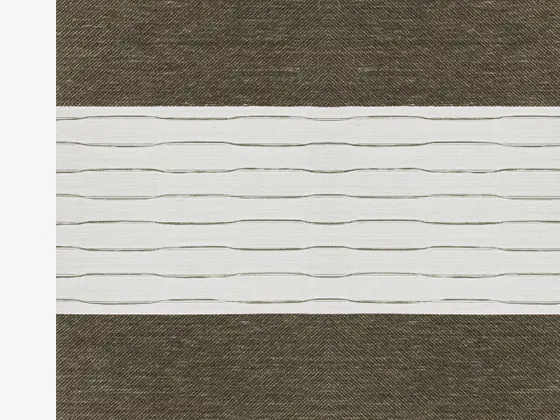 TOP Twinlight Salsa zebra shade fabric swatch in Dark Brown (280 004)